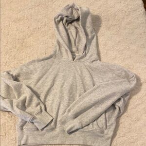 Abercrombie & Fitch Gray Cropped Hoodie
